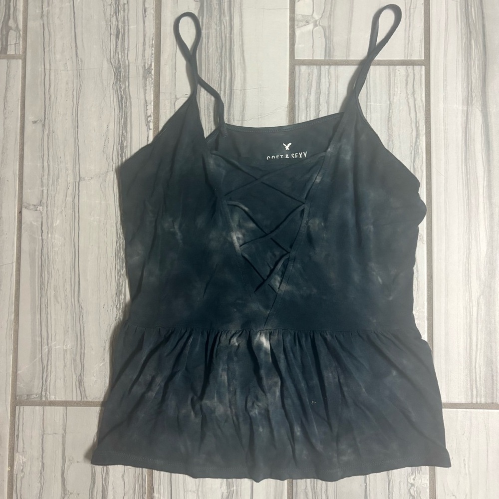 American Eagle Tie Front tank